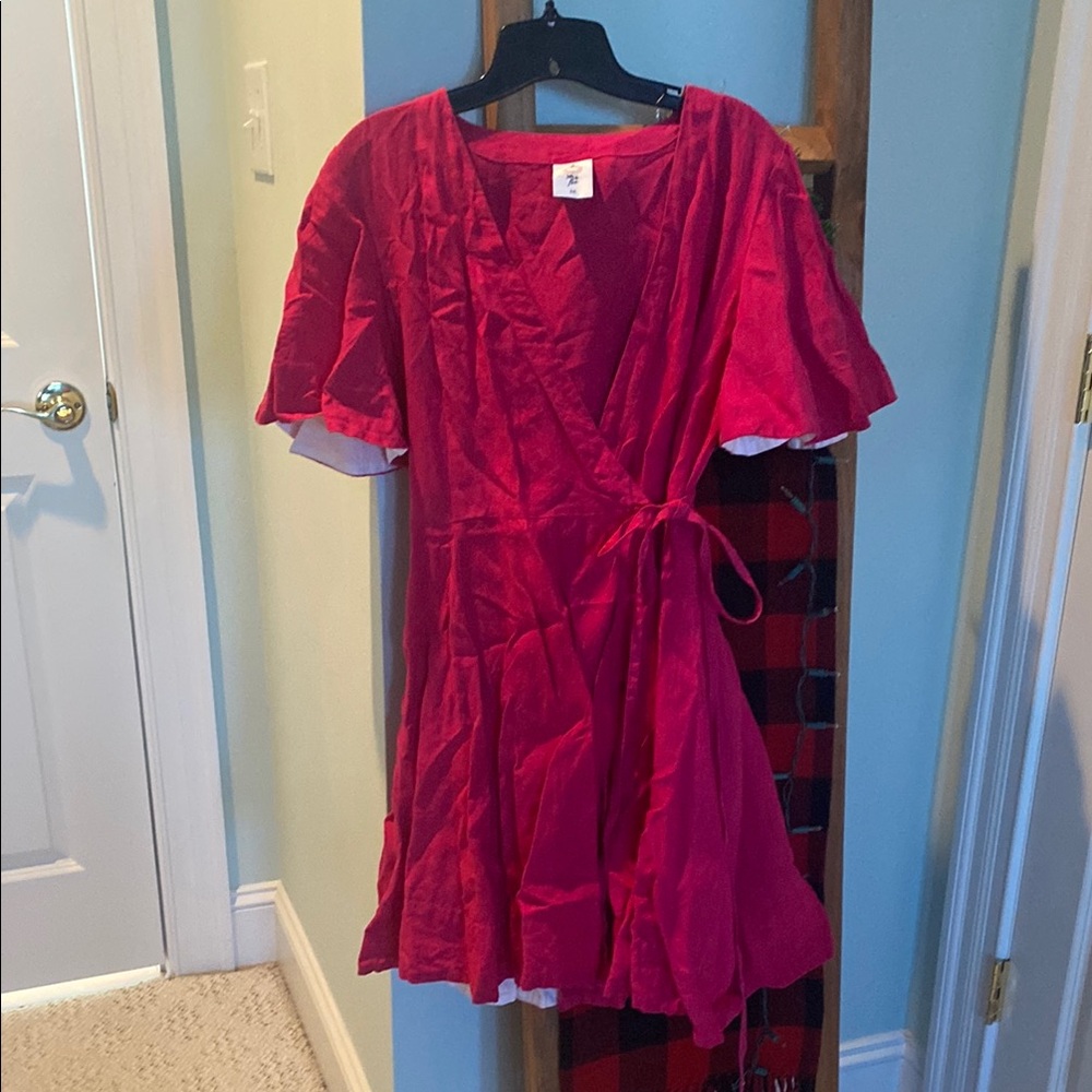 Pink Mini Wrap Dress Son de Flor